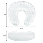 Pea Pod Nursing Pillow Cover Striped Breastfeeding Pillow Slipcover for Moms Soft Breathable Organic Knit Fabric Newborn Infant Feeding Pillow Covers for Baby Girl Boy