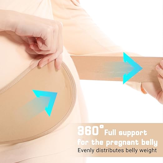 Maternity Belly Band for Pregnant Women, Maternity Belt, Pregnancy Belly Support Band for Abdomen,Breathable and Adjustable Belly Brace, Relieve Waist and Back Pain (XXL)