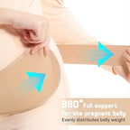Maternity Belly Band for Pregnant Women, Maternity Belt, Pregnancy Belly Support Band for Abdomen,Breathable and Adjustable Belly Brace, Relieve Waist and Back Pain (XXL)