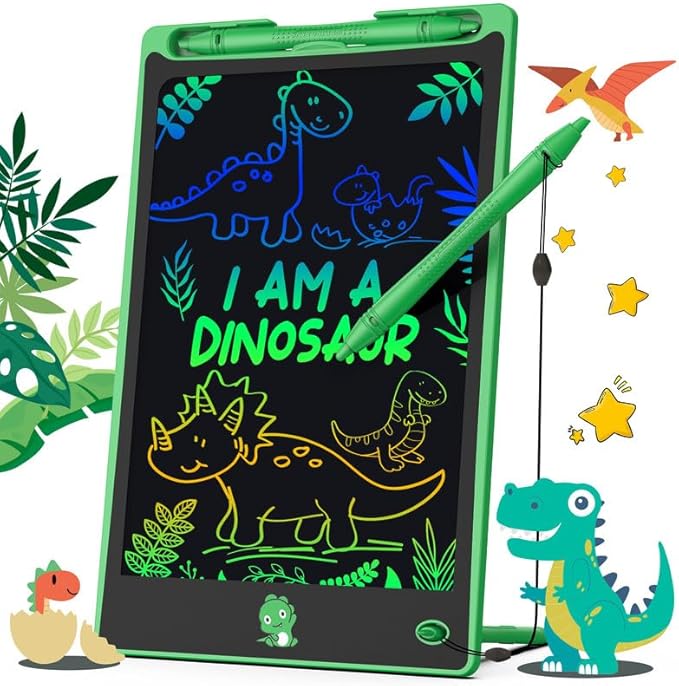 Hockvill LCD Writing Tablet for Kids 8.8 Inch, Toys for Girls Boys Drawing Pad for 3 4 5 6 7 Year Old Kid, Toddler Magnetic Doodle Board Travel Essentials Christmas Birthday Gift for Children (Green)