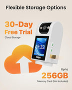 Anlapus C520M 5MP PT Plug-in Indoor Security Camera with 2.8 inch HD Screen, 3K Pet Camera with Phone App, 360 View, 2-Way Talk, AI Person/Motion/Pet Detection, Auto Tracking, for Pet Baby Elderly