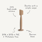 mushie Diaper Cream Applicator Soft Silicone with Suction Base (Navy)