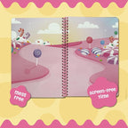 Stick4Ever Jelly Sticker Book - for Kids - Waterproof, Easy to Clean Jelly Stickers for Kids - Reusable Sticker Book for Toddlers with 50 Pc of Reusable Stickers (Wonderland)