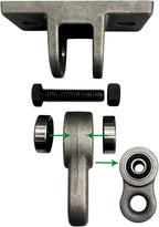 Heavy Duty White Metal Color Swing Hangers Screws Bolts Included Over 5000 lb Capacity Playground Porch Yoga Seat Trapeze Wooden Sets Indoor Outdoor (4 Pack)