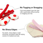 Hair Clips for Girls 16 Pcs No Slip Assorted Barrettes for Kids Bows Pink Red Cute Hair Accessories for Little Girls Teens Toddlers Child Kids Gifts