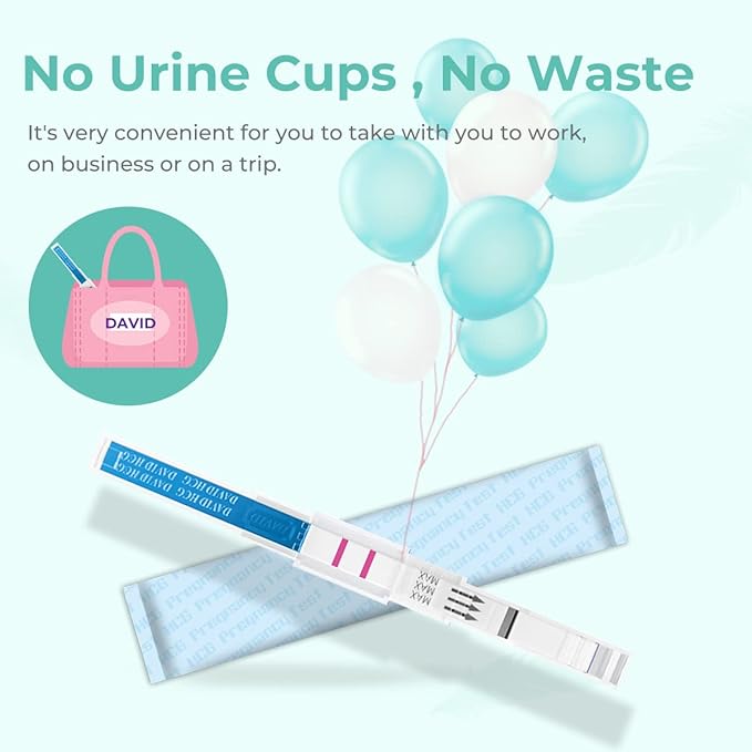 DAVID Pregnancy Test 16 Counts HCG Midstream Tests Early Detection, 6 Days Earlier Than The Missed Period, 6 Lightweight Pregnancy Tests and 10 Pregnancy Tests Strips