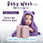 Hypoallergenic Baby Soap Bar for Sensitive Skin | Gentle Wash for Babies, Toddlers, Kids & adults | Relaxing Lavender Oil & Oatmeal | 7 Bars
