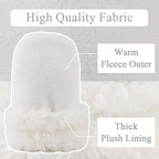 Zsedrut No Scratch Baby Mittens Toddler Infant Fleece Lined Gloves Winter Warm Mitten for Baby Boys Girls