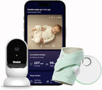 Owlet Dream Duo – FDA-Cleared Smart Baby Monitor with Sock & HD Video Cam 2K HD Video, Cry & Motion Alerts, Temp Monitoring