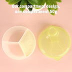 Accmor Baby Formula Dispenser On The Go, Formula Container to Go, Non-Spill Rotating Three-Compartment Formula Dispenser and Snack Storage Container for Infant Toddler Traveling