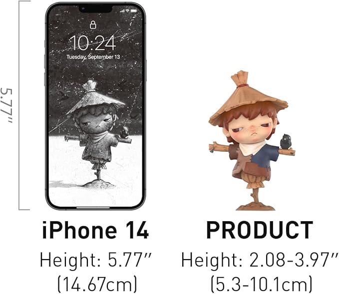 POP MART Hirono Mime Series Figures, 12PCs Hirono Blind Box Figures, Random Design Action Figures Collectible Toys Home Decorations, Holiday Birthday Gifts for Girls and Boys, Whoel Set