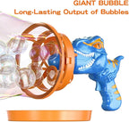 Bubble Machine Gun, Dinosaur Bubble Blower Bubbles Toy for Kids and Toddlers Bubble Maker Christmas Birthday Party Gift for Boys Girls 3 4 5 6 7 8 9(Blue)