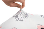 Nursing Pillow Cover Set 3 Pack Nursing Pillow Slipcovers for Moms Breastfeeding Moms, Ultra-Soft Stretchy Fit Standard Nursing Pillows Flamingo Elephant & Lion