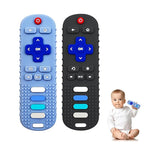 YAPROMO Baby Teething Toys, 2 Pcs TV Remote Teether for Babies, Food Grade Teething Remote, Silicine Chew Toy BPA Free