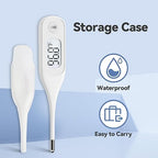 Berrcom Digital Thermometer for Adults and Kids, Medical Thermometer for Fever 10 Second Reading Armpit Thermometers with Fever Alarm