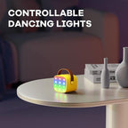 YLL Mini Karaoke Machine for Kids Adults, Portable Bluetooth Speaker with 2 Wireless Microphones, Birthday Gifts Toys for Girls Boys Ages 3, 4, 5, 6, 7, 8, 9,10,11,12+ Years Old Toddler (Yellow)