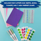 The Eggmazing Egg Decorator Easter Egg-cessory Pack - Accessory Pack for Egg Decorating - Markers, Adhesive Jewels and Foam Stickers - Arts and Crafts Kit