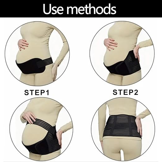 Pregnancy Belly Support Band, Belly Bands for Pregnant Women, Pregnant Belly Support Belt, Maternity Belly Band Support, Pregnancy Support Belly Band, Belly Support Bands for Pregnant Women Black