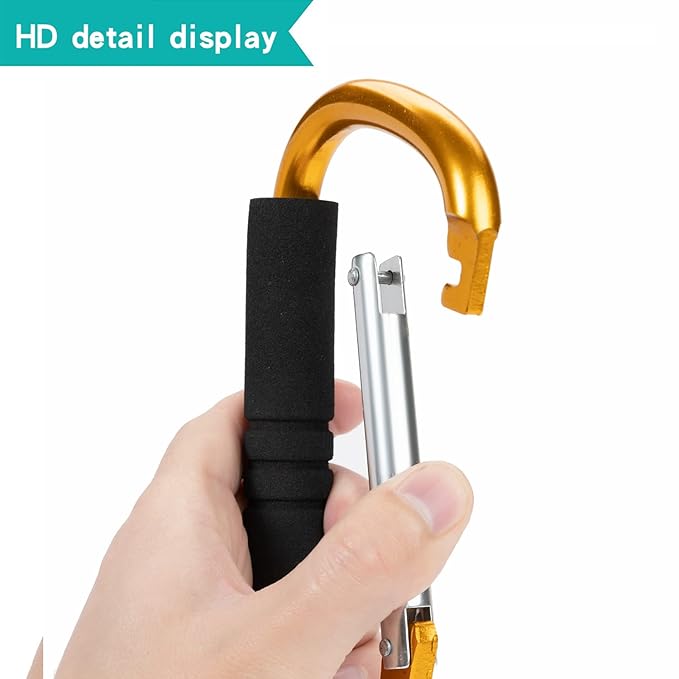 Stroller Hooks by Baby，2 Pack Convenient Organizer Hook Bag Clips to Diaper Bags Orange