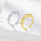 INFUSEU Funny Spinner Fidget Rings for Women Girls Anti Anxiety Stress Worry, Adjustable Size