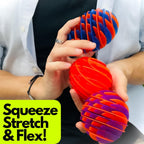 Zinkeez FlatBall - The Ultimate Flat-to-Ball Fidget Toy - for Kids, Teens and Adults Ages 4 and Up - Grapeshot