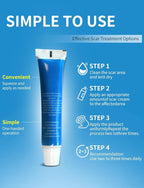 Silicone Scar Gel, Advanced Scar Cream treating for New and Old Scars, Surgical Scars, Burn Scars, Stretch Marks, Acne Scars, Dark markings, Keloid Removal 0.70 oz (2tube)