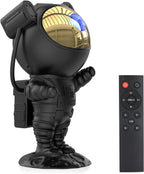 Astronaut Galaxy Projector Night Light,Star Projector Galaxy Light with Nebula,Starry Ceiling LED Lamp Space Buddy Projector with Timer and Remote for Bedroom,Kids Room Decor, Birthdays Gift(Black)