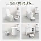 3 in 1 Potty Training Toilet, Toddler Potty Training Seat, Baby Potty Trainning Step Stool, Potty Trainer for Boys and Girls, Gray