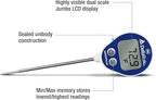DeltaTrak 12214 Waterproof Dishwasher Thermometer Kit w/Auto-Cal