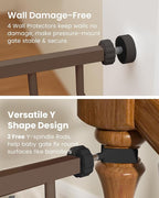 Mom's Choice-GROWNSY Baby Gate for Stairs, 30.5"-43" Pressure Mounted Pet Gate for Doorways-Auto Close Dog Gate for The House-Easy Installation & Walk Thru Wide Safety Gate