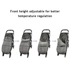Toddler Stroller Footmuff Cosy Toe Buggy Pushchair Sleeping Bag, Easy Open & Removable Front Piece,Special Design Fits All Travel Gears Perfectly, 6-48M