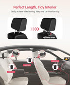 BM5PRO 7.2" Dual Camera Baby Monitor, 1080P HD Display for 2 Kids, Night Vision, Easy Install Car Baby Monitor, Ideal Gift, Rear Seat Safety for Babies & Pets