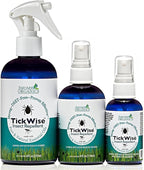 3 Moms Organics TickWise | DEET- Free, Tick and Insect Repellent | Plant Based Essential Oils and All Natural Ingredients | Safe for Kids, Adults, Dogs and HorsesTrio 8oz,4oz,2oz
