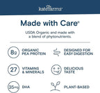 KATE FARMS Organic Kids Nutrition Strawberry Shake, 8g Protein, 27 Vitamins and Minerals, Meal Replacement, Gluten Free, Non-GMO, 8.45 oz (12 Pack)