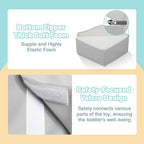 6-Piece Soft PU Leather Toddlers Climbing Toys, Baby Foam Climbing Blocks for Kids 3, Baby Climbing Structures Play Gym for Toddlers, Indoor Climb and Crawl Activity Play Set