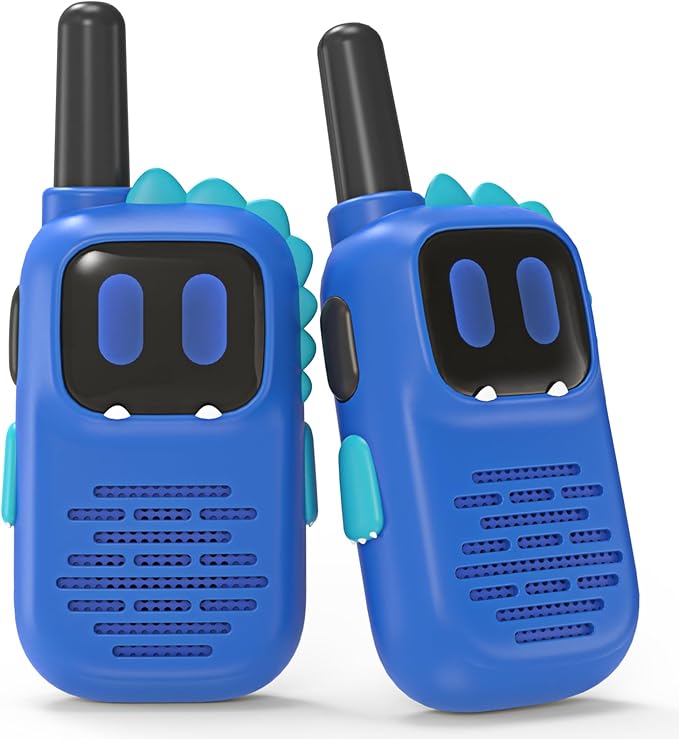 Walkie Talkies for Kids with Dinosaurs Silicone Sleeve, Toys for 3-7 Year Old Boys Girls, Kids Walkie Talkies 1000FT Range 2 Channels 2 Way RadioToy Gifts for 5-8 Year Old Boys Girls