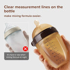 Silicone Natural Breast-Like Bottle with Nipple(10+ Months),8oz，1pack