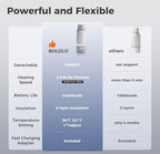 Portable Milk Warmer Pro for Travel, Detachable Bottle Warmer with Rapid and Stable Heating for Breast Milk & Water, 17.5 oz Capacity and Extended Battery Life for on the Go