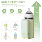 Portable Insulated Bottle Warmer, Waterless Baby Warmer, 6000mAh and 6-Level Temperature Control, Rquipped with a Small Hight Light and Temperature Bisplay, Suitable for Outdoor Travel and Home Use