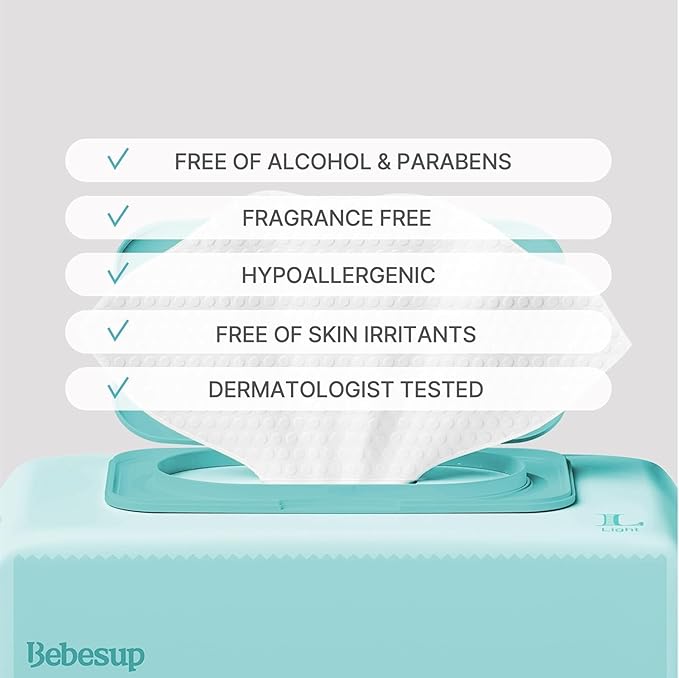 Korea's #1 Light Baby Wipes - Hypoallergenic, Water-Based, Unscented, Alcohol & Paraben-Free – 50 GSM for sensitive skin Flip-Top Plant Based Baby Wipes (80 Count 1 Pack)
