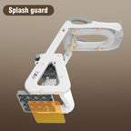 Potty Training Toilet Seat with Step Stool Ladder, Detachable Triangular Stabilized Base 2-IN-1 Toddler Toilet Seat with Splash Guard, Anti-Slip Pad, and Step Stool (Elegant Grey)