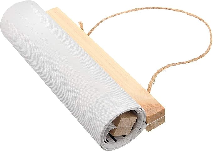 Kids Growth Chart, Wood Frame Fabric Canvas Height Measurement Ruler from Baby to Adult for Child's Room Decoration 7.9 x 79in (7.9 x 79in, Blue Mermaid)