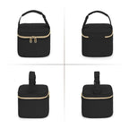 Fasrom Breastmilk Cooler Bag with Ice Pack Fits 4 Baby Bottles up to 5 Ounce, Insulated Baby Bottle Bag for Nursing Moms Daycare or Travel, Easily Attaches to Stroller, Black (Patent Design)