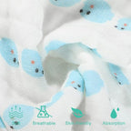 Yoofoss Muslin Baby Washcloths 100% Organic Cotton Face Towels 10 Pack Wash Cloths for Baby 12x12in Soft and Absorbent Baby Wipes (Multicolor)