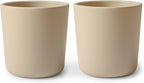 mushie Dinnerware Cups For Kids | Made in Denmark, Set of 2 (Vanilla)