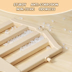 KORIMEFA 8 in 1 Toddler Slide Set, Kids Slide for Toddlers Age 1-3, Toddler Climber PlaySet with Basketball Hoop and Ball, Outdoor Indoor Kids Playground for Toddlers 1-3, Beige