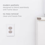 Ubbi Safety Bundle, Safeguarding and Baby Proofing Set, Includes 36 Outlet Covers, 16 Table Corner Protectors and 2 Pinch Guards, Child Safety Kit, Taupe