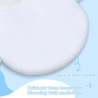 Flower Baby Bath Pad - Ultra Soft Infant Bathtub Mat with Non-Slip Petal Design, Newborn Bathing Lounger Insert for Sink or Tub, Unicorn Theme (Unicorn)