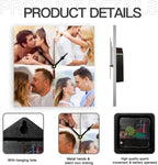 Generic Custom Wall Clock Personalized Wall Photo Customized Round Clock for Birthday Wedding Present Family Friends Gifts, 10inch-25cm