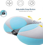 MOOB Kids Travel Pillow for Car Seat Kids U-Shape Travel Neck Pillow Support Children Stroller Pillow Blue